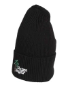 PALM ANGELS PALM ANGELS MAN HAT BLACK SIZE ONESIZE WOOL, ACRYLIC, POLYESTER