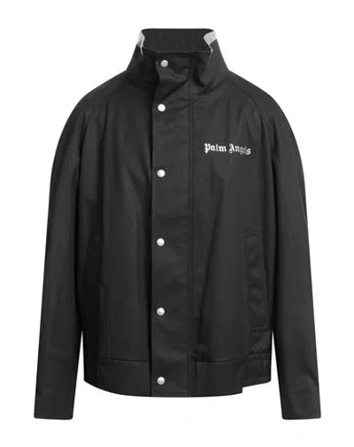Palm Angels Man Jacket Black Size 42 Cotton, Polyester
