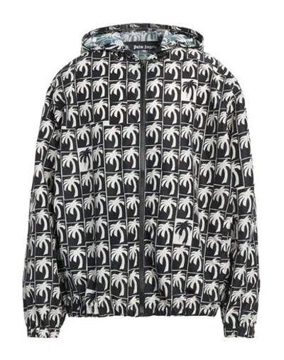 PALM ANGELS PALM ANGELS MAN JACKET BLACK SIZE L POLYAMIDE, POLYESTER