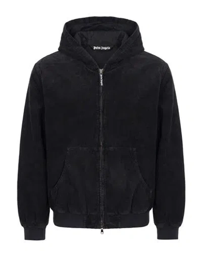 Palm Angels Man Jacket Black Size S Cotton