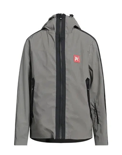 Palm Angels Man Jacket Grey Size L Polyester, Polyamide, Silicone