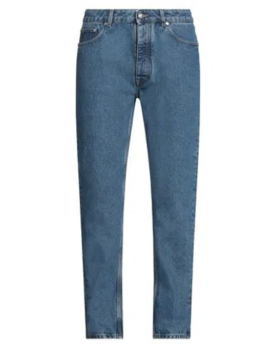 Palm Angels Man Jeans Blue Size 33 Cotton