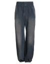Palm Angels Man Jeans Blue Size L Cotton, Elastane In Blue