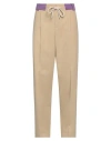 Palm Angels Man Pants Beige Size 32 Cotton, Polyester