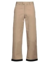 Palm Angels Man Pants Beige Size 34 Cotton In Beige