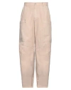 Palm Angels Man Pants Beige Size 34 Cotton In Beige