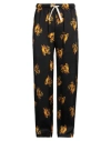 Palm Angels Burning Monogram-embroidered Track Pants In Black