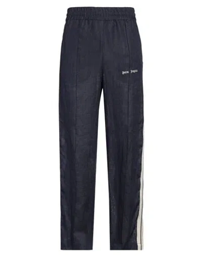 PALM ANGELS PALM ANGELS MAN PANTS BLUE SIZE L LINEN, COTTON, POLYESTER