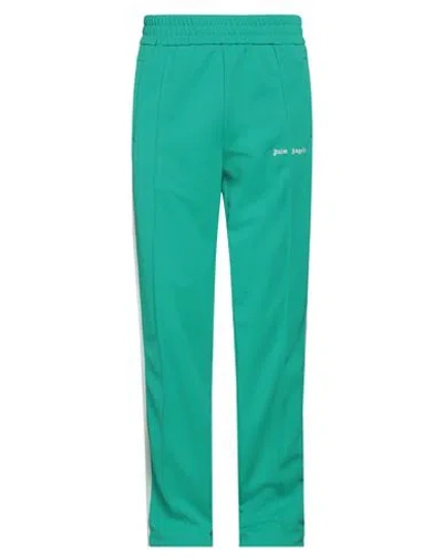 PALM ANGELS PALM ANGELS MAN PANTS GREEN SIZE L POLYESTER