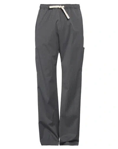 Palm Angels Man Pants Grey Size 36 Polyester, Virgin Wool, Elastane In Grey