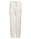 Palm Angels Man Pants Ivory Size 32 Lyocell, Cotton, Polyester In White