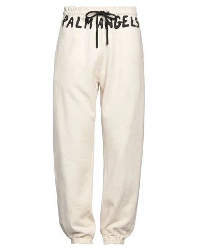 PALM ANGELS PALM ANGELS MAN PANTS IVORY SIZE L COTTON