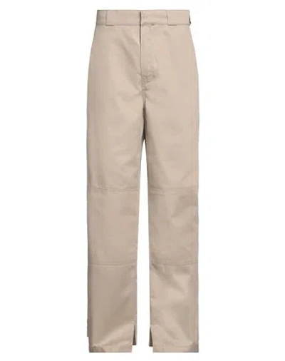 PALM ANGELS PALM ANGELS MAN PANTS KHAKI SIZE 32 POLYESTER, COTTON