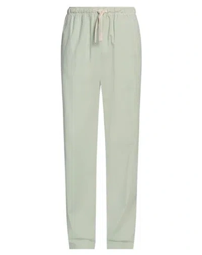 Palm Angels Man Pants Light Green Size 34 Cotton, Polyester