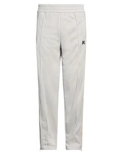 Palm Angels Monogram Track Pants In Light Grey/white