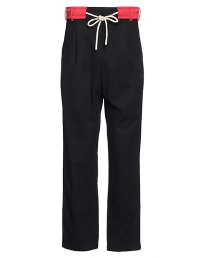 Palm Angels Man Pants Midnight Blue Size 30 Cotton, Polyester