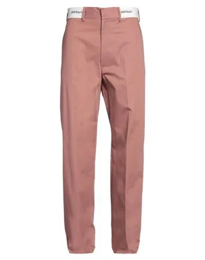 Palm Angels Man Pants Antique Rose Size 34 Cotton, Polyester In Pink