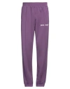 Palm Angels Lilac Side-stripe Logo Track Pants In Purple