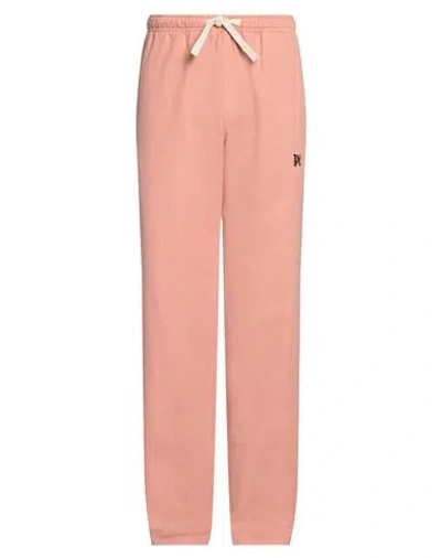 Palm Angels Man Pants Salmon Pink Size 36 Lyocell, Cotton, Polyester
