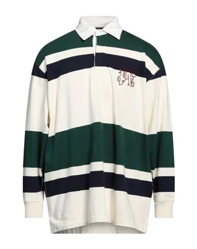 Palm Angels Man Polo Shirt Dark Green Size L Cotton, Polyester