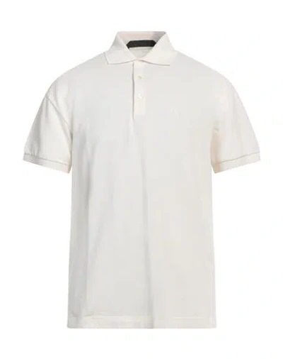 Palm Angels Man Polo Shirt Ivory Size L Cotton, Polyester In White