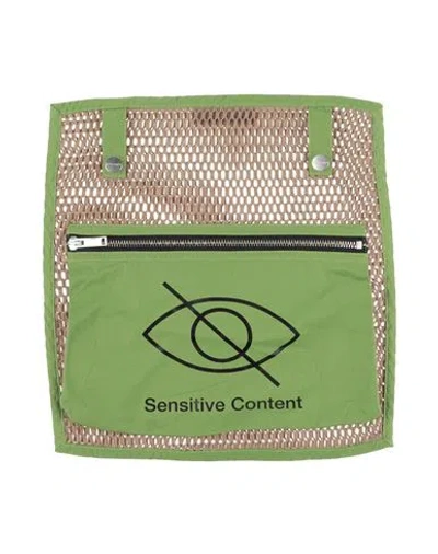 Palm Angels Man Pouch Green Size - Textile Fibers