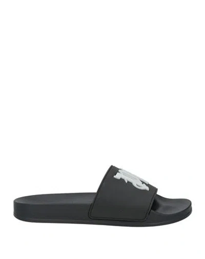 PALM ANGELS PALM ANGELS MAN SANDALS BLACK SIZE 9 RUBBER
