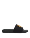 Palm Angels Man Sandals Black Size 9 Textile Fibers