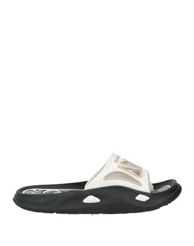 Palm Angels Man Sandals Cream Size 9 Rubber
