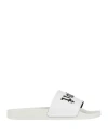 Palm Angels White Pool Slides In White
