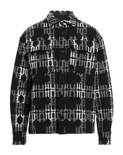 Palm Angels Man Shirt Black Size 40 Cotton