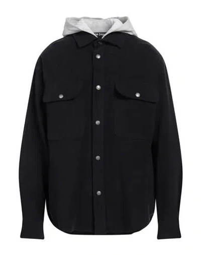 PALM ANGELS PALM ANGELS MAN SHIRT BLACK SIZE 40 COTTON