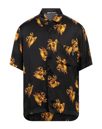 PALM ANGELS PALM ANGELS MAN SHIRT BLACK SIZE 40 VISCOSE