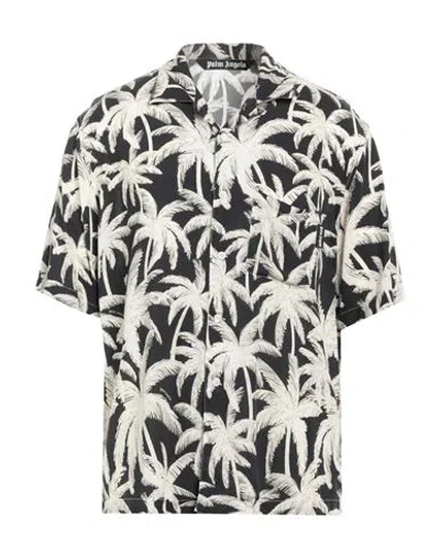 PALM ANGELS PALM ANGELS MAN SHIRT BLACK SIZE 38 VISCOSE