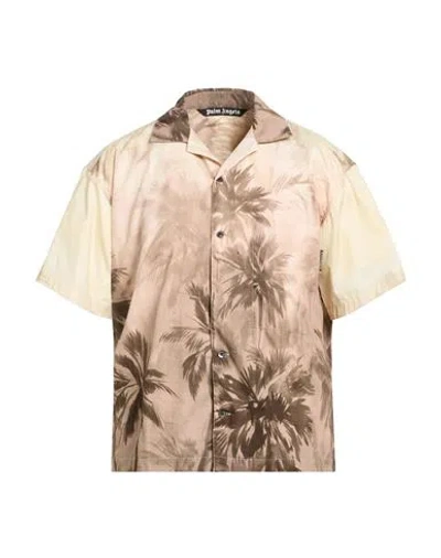 PALM ANGELS PALM ANGELS MAN SHIRT LIGHT PINK SIZE 40 COTTON