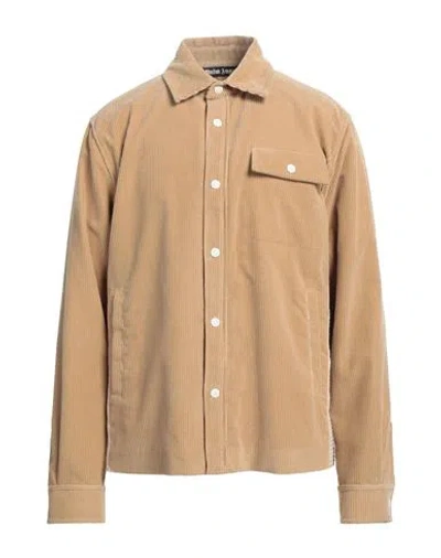 PALM ANGELS PALM ANGELS MAN SHIRT SAND SIZE 40 COTTON