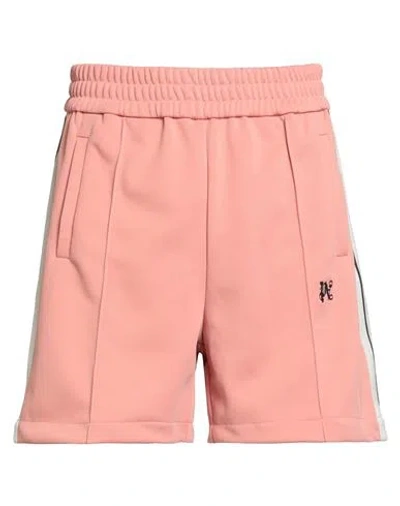 PALM ANGELS PALM ANGELS MAN SHORTS & BERMUDA SHORTS ANTIQUE ROSE SIZE XL POLYESTER