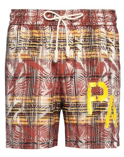 Palm Angels Man Shorts & Bermuda Shorts Beige Size L Viscose, Acetate In Sand