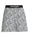 Palm Angels Man Shorts & Bermuda Shorts Black Size L Cotton, Polyamide, Polyester, Elastane In White