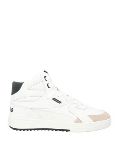 Palm Angels Man Sneakers White Size 8 Leather