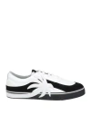 Palm Angels Man Sneakers White Size 8 Soft Leather