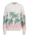Palm Angels Palms Row-print Sweatshirt In Beige