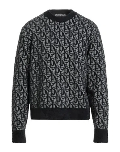 Palm Angels Man Sweater Black Size L Polyamide, Virgin Wool