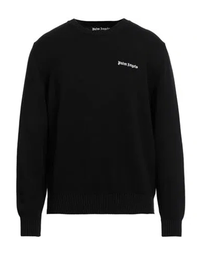 Palm Angels Man Sweater Black Size M Cotton, Polyester