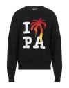 Palm Angels I Love Pa Wool Blend Sweater In Black