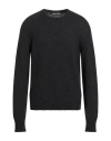 Palm Angels Man Sweater Charcoal Size L Merino Wool, Viscose, Polyamide, Cashmere, Acrylic