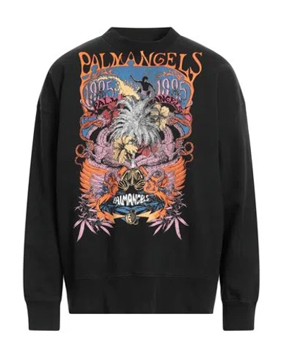 Palm Angels Man Sweatshirt Black Size L Cotton