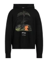 Palm Angels Enzo Graphic Print Hoodie With Ribbed Finish