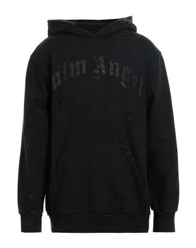 Palm Angels Man Sweatshirt Black Size M Cotton, Polyester, Polyurethane