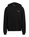 Palm Angels Brand-embroidery Kangaroo-pocket Relaxed-fit Cotton-jersey Hoody